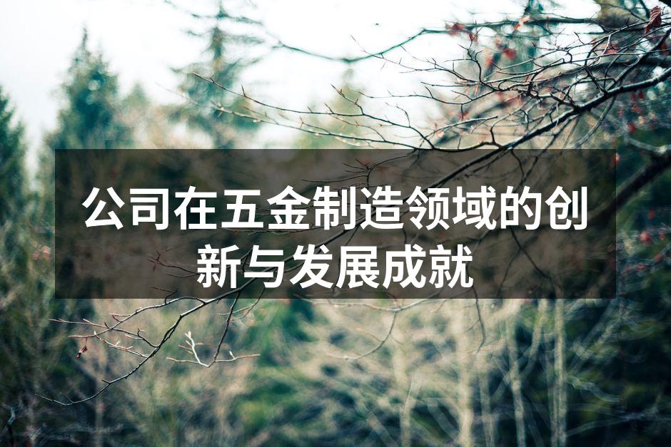 新型合金材料的五金产品